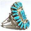 Image 2 : Old Pawn Turquoise Sterling Silver Cuff Bracelet