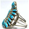 Image 3 : Old Pawn Turquoise Sterling Silver Cuff Bracelet