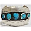 Image 1 : Old Pawn Turquoise Sterling Silver Cuff Bracelet