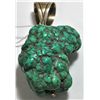 Image 1 : Old Pawn Large Turquoise Stone Sterling Silver Pendant