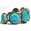 Image 2 : Old Pawn Turquoise Sterling Silver Cuff Bracelet - LW