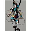 Image 1 : Zuni Multi-Stone Kachina Sterling Silver Bolo Tie - Jonathan Beyuka