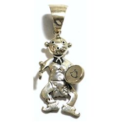Old Pawn Sterling Silver Mud Head Pendant - JT?