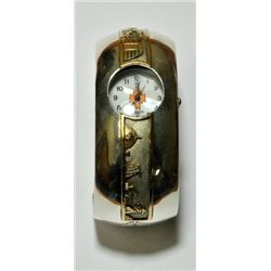 Old Pawn 12k Gold Filled Sterling Silver Storyteller Women's Watch