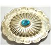 Image 1 : Old Pawn Turquoise Sterling Silver Buckle