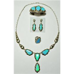 Navajo Blue Opal 4-Piece Set - Clem Nalwood