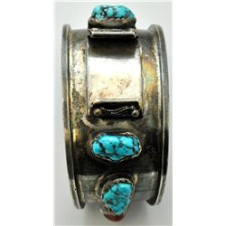 Old Pawn Coral & Sleeping Beauty Turquoise Men's Watch