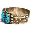 Image 2 : Old Pawn Turquoise Sterling Silver Cuff Bracelet - E. Gruber