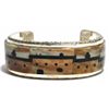 Image 1 : Zuni Multi-Stone Pueblo Sterling Sterling Silver Cuff Bracelet - Gilbert & Mildred Calavaza