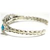 Image 2 : Navajo Turquoise Sterling Silver Running Horses Cuff Bracelet - RB