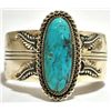 Image 1 : Navajo Turquoise Sterling Silver Cuff Bracelet - RB