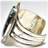 Image 3 : Old Pawn Navajo Mysterious Turquoise Sterling Silver Cuff Bracelet - Wes Craig
