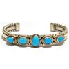 Image 1 : Old Pawn Turquoise Sterling Silver Cuff Bracelet