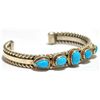 Image 2 : Old Pawn Turquoise Sterling Silver Cuff Bracelet