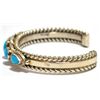Image 3 : Old Pawn Turquoise Sterling Silver Cuff Bracelet
