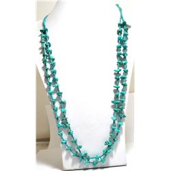 Old Pawn Turquoise 2-Strand Necklace
