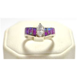 Old Pawn Pink Opal Sterling Silver Women's Ring