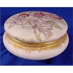 Lot 005_: "Limoges" Painted Container, Ca. 1880