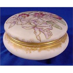 Lot 005_: "Limoges" Painted Container, Ca. 1880