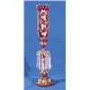 Image 1 : Lot 018_: Tall Glass Candle Lamp, Ca. 1920