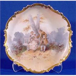 Lot 019_:  Limoges LR&L France  Marked Plate