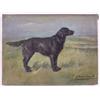 Lot 043_: "G. Muss Arnolt" Signed O/C - Black Wavy Terrier