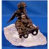 Image 1 : Lot 058_: Russian Child Bronze on Rock Crystal Base, Ca. 1890