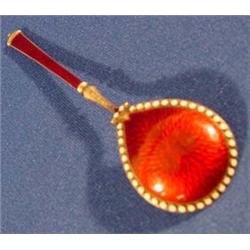 Lot 066_: Red Enameled Spoon, Ca. 1915