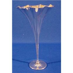 Lot 071_: "Tiffany" Sterling Trumpet Vase, Ca. 1910