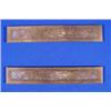 Lot 079_: "Tiffany Studios New York 998" Bronze Desk Mat Ends