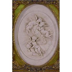 Lot 084_: French Marble Sculpture Relief Plaque, Ca. 1889