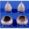 Image 1 : Lot 098_: 4 Piece Sterling Salt & Shaker Set