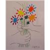 Lot 100_: "Picasso" Signed Litho - Floral Bouquet