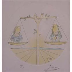 Lot 103_:  Dali  Signed Etching - Zodiac Suite