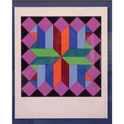 Lot 106_: "Vasarely" Signed Serigraph - Helios