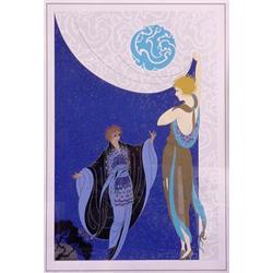 "Erte" Signed Serigraph Print, Ca. 1985