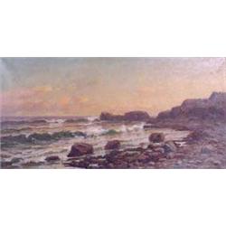 Lot 111_: J.B. Morse Signed O/C Seascape, Ca. 1890