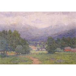 Lot 114_: R.W. Van Boskerck Signed O/Panel Landscape