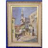 Image 2 : Lot 115_: Middle Eastern Colored Chalk of Urban Scene, Ca. 1960