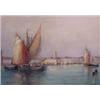 Image 1 : Lot 122_: F. A. Carter Signed Watercolor of Venice, Ca. 1890