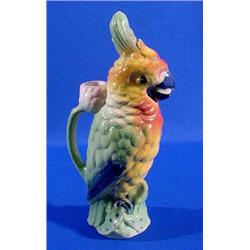 Lot 129_: French Porcelain Figural Parrot