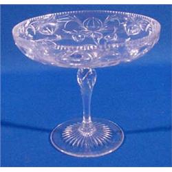 Lot 140_: Webb Signed Cut Crystal Pedestal Dish, Early 20th C.