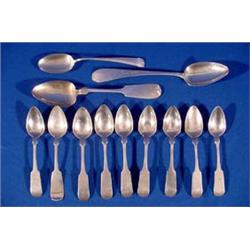 Lot 155_: 12 Misc. Coin Silver Flatware