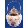 Lot 159_: Milk Glass Cracker Jar