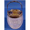 Image 1 : Lot 160_: Cut Glass Biscuit Jar