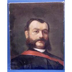 Lot 170_: O/C Portrait Painting of Man, Ca. 1870