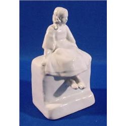 Lot 187_: Quimper Signed All White Figure of Girl