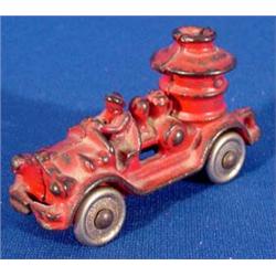 Lot 208_: Cast Iron Fire Pumper Truck with Driver