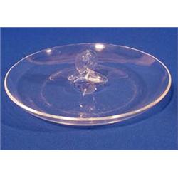 Lot 228_: Steuben Signed Clear Crystal Serving Dish