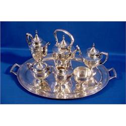 Lot 233_: 7 Pc. Sterling Tea & Coffee Service